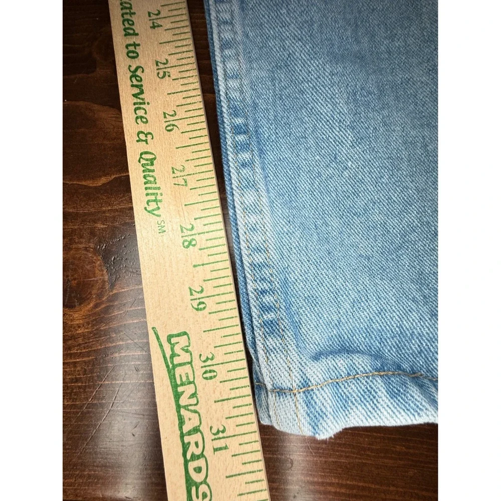 Wrangler Authentic Mens Regular Fit Straight Leg Light Wash Jeans 97601SB 36x32